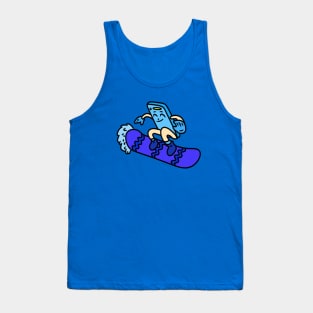 Cute cartoon snowboarding Tank Top